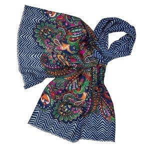 Vera Bradley Vibrant Venetian Paisley Fringed Scarf OS